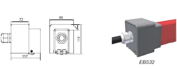Концевая коробка подвода питания Click Ductor EBS32