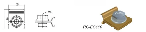 Концевые питающие клеммы Click-Ductor RC-EC110 2109005