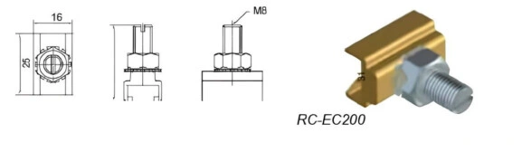 Концевые питающие клеммы Click-Ductor RC-EC200 2109040