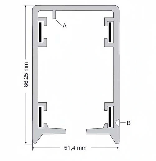 Корпус троллейного шинопровода Click Ductor RC7