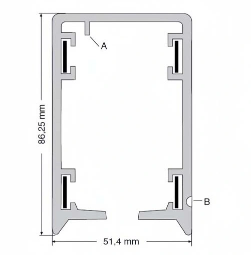 Корпус троллейного шинопровода Click Ductor RC4