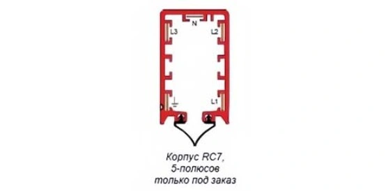 Корпус троллейного шинопровода тип RC7-5