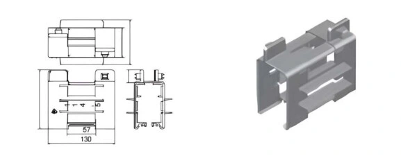 Линейная коробка ввода питания Click Ductor LB32-7