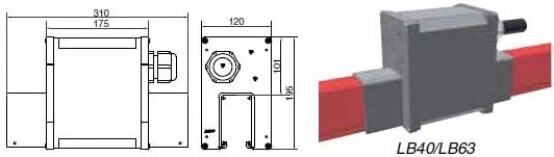 Линейные узлы подвода питания, тип LB40