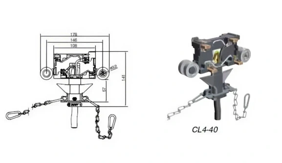 Токосъёмник Multiconductor CL4-40/4M 1088600.B0004
