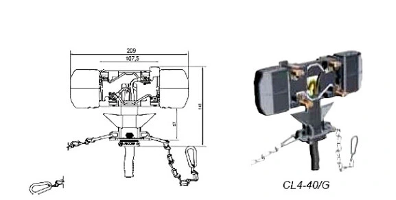 Токосъёмник шинопровода Click Ductor CL4-40/G 1088610