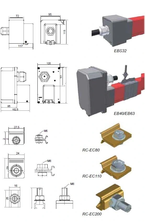 Концевые элементы подвода питания шинопровода AKAPP-STEMMANN Click-Ductor