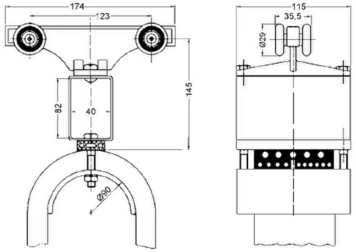 Буксирная каретка MVK300<br />