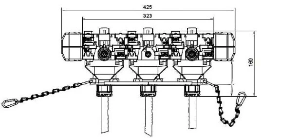 Токосъёмник шинопровода Click Ductor CL7-4-100/G