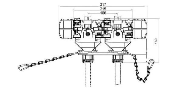 Токосъёмник шинопровода Click Ductor CL7-5-70/G