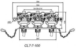 Токосъёмник CL7-7-100